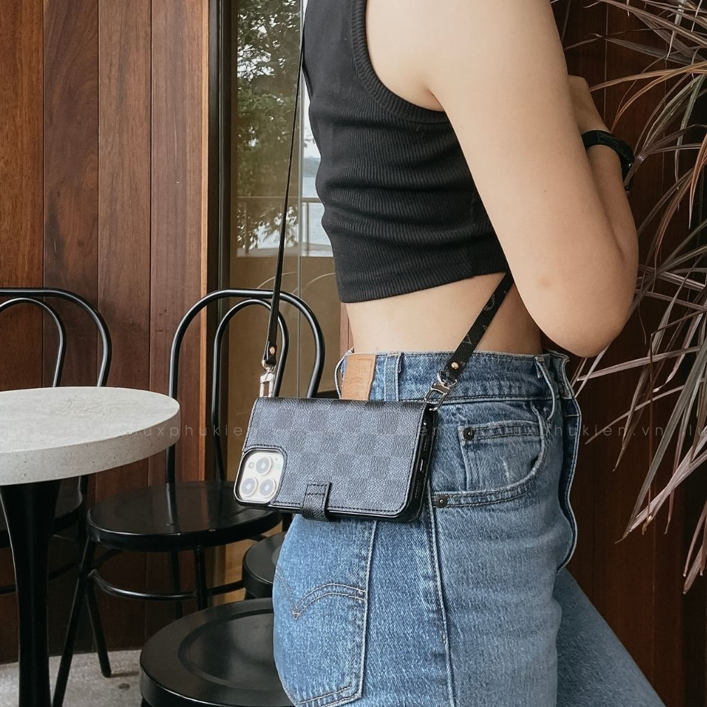 Recycled Louis Vuitton Canvas Iphone Case IP-LV4