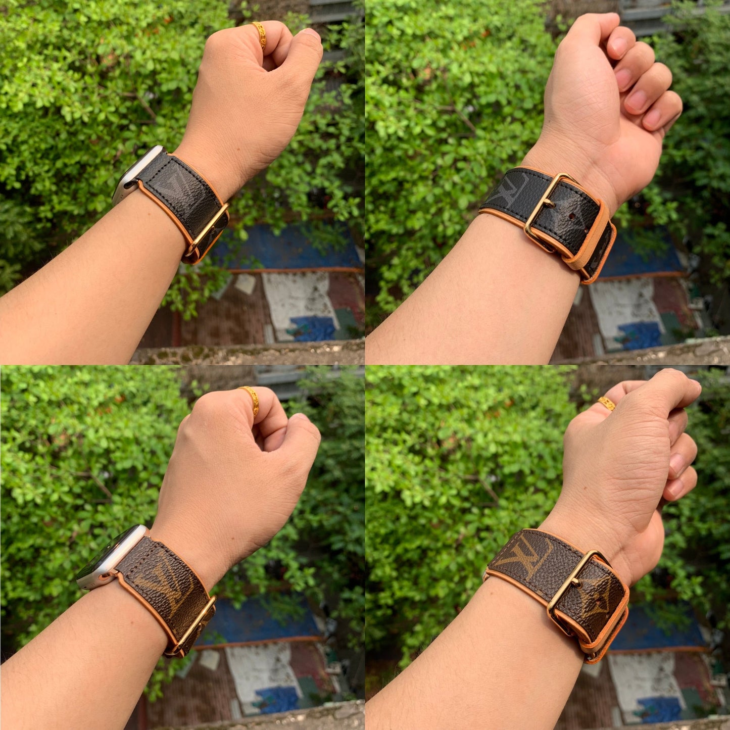 Recycled Louis Vuitton Apple watch band AW-LV16