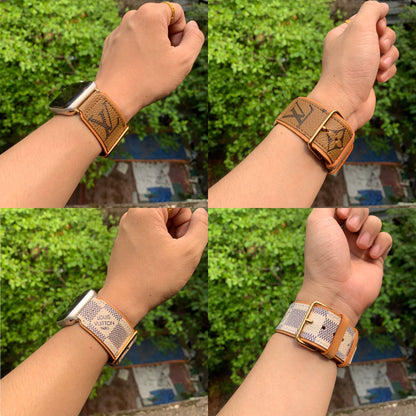 Recycled Louis Vuitton Apple watch band AW-LV16