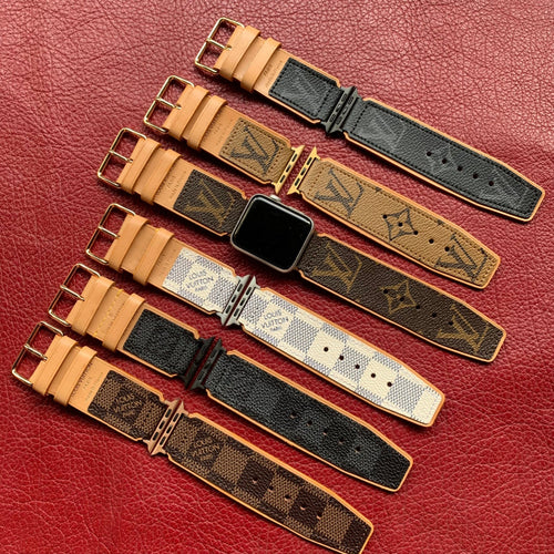 Recycled Louis Vuitton Apple watch band AW-LV16