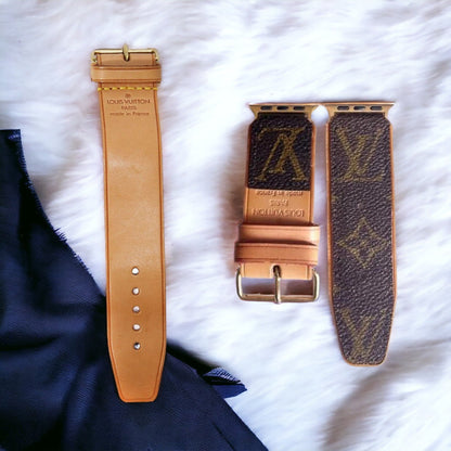 Recycled Louis Vuitton Apple watch band AW-LV16