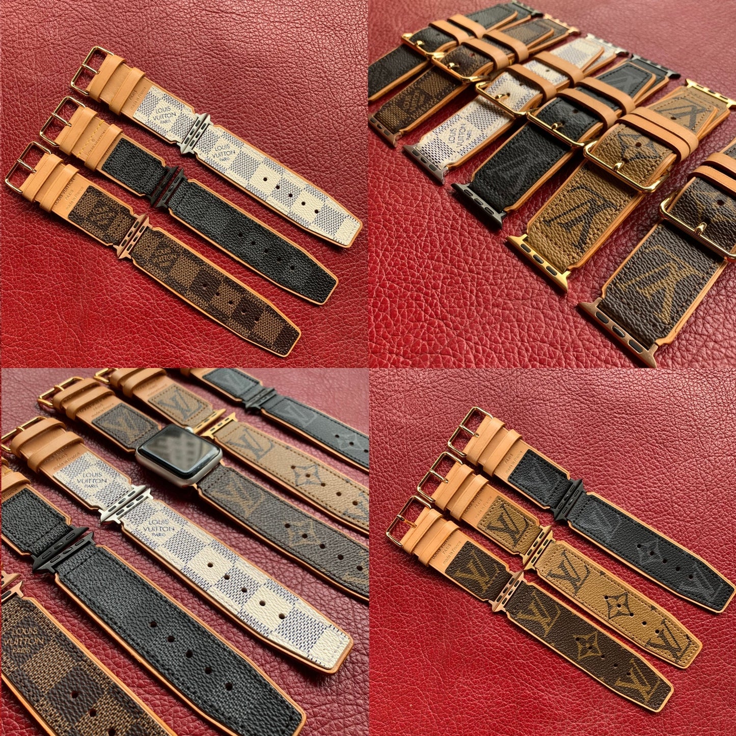 Recycled Louis Vuitton Apple watch band AW-LV16